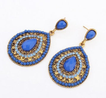 Atlas Nights Teardrop Earrings (Vintage-Inspired)