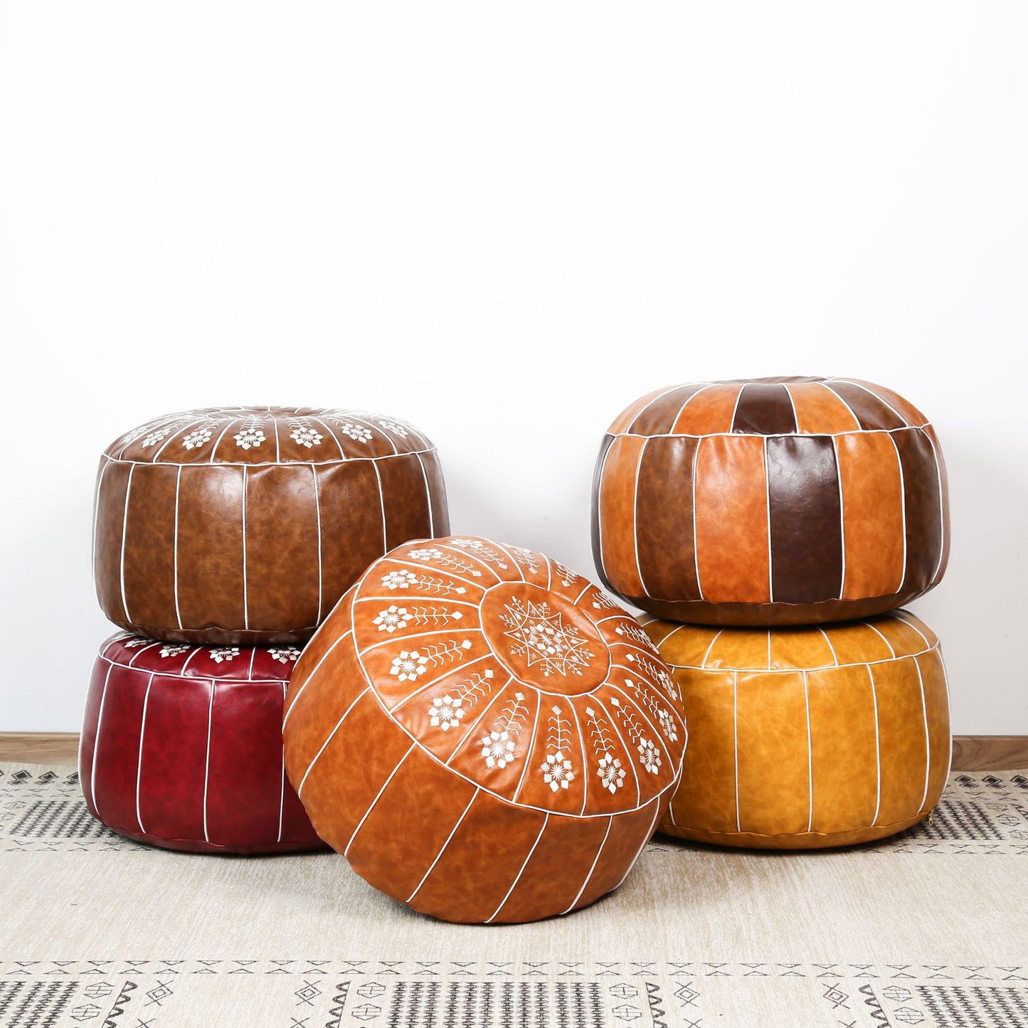 Riad Leather- Pouf