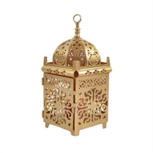 Riad Nights Decorative Lantern (Gold Finish)